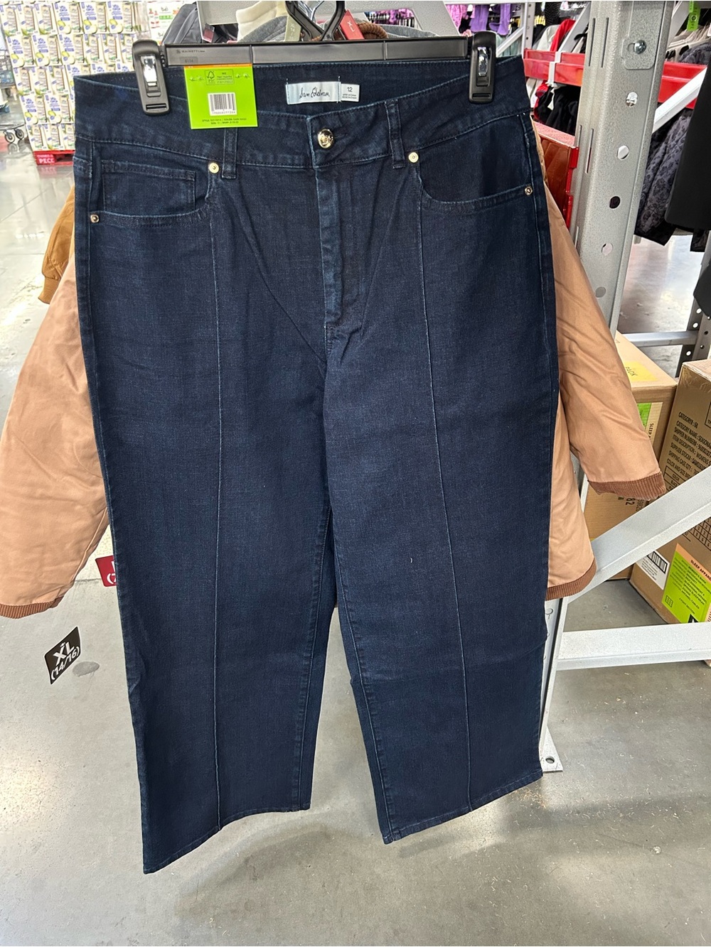 Sam Edelman pintuck wide leg jeans nwt